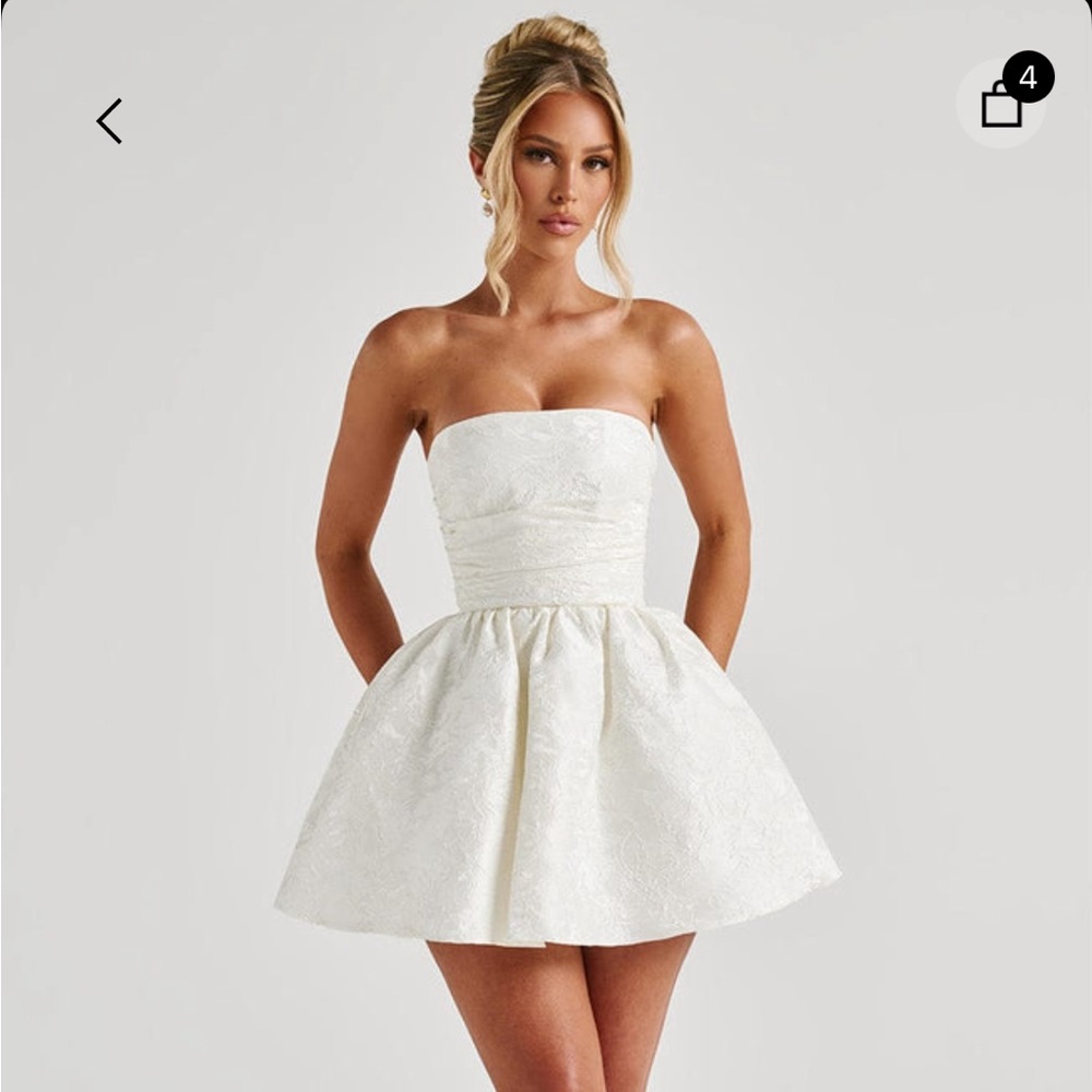 Babyboo Salomon Ivory Strapless Dress